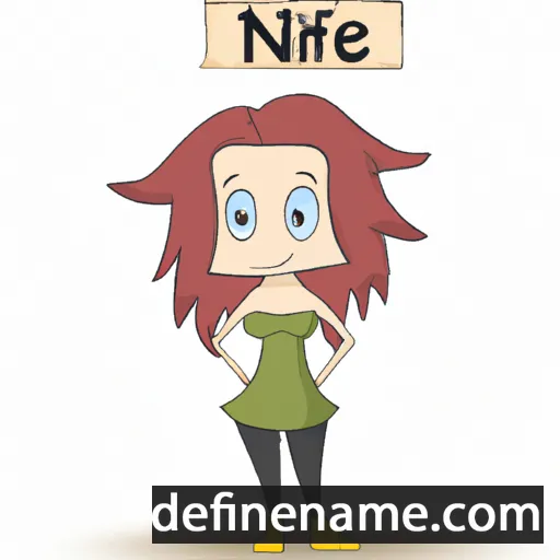 cartoon of the name Nifae