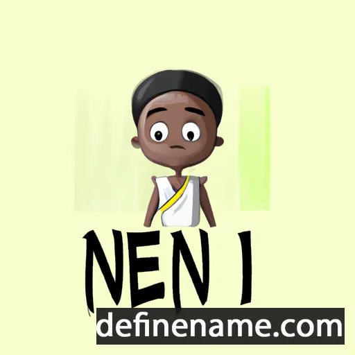 cartoon of the name Nifemi