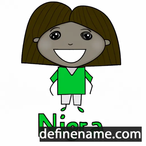 cartoon of the name Nigeria