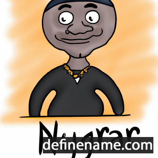 cartoon of the name Nigyar