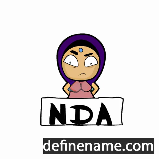 cartoon of the name Nihada