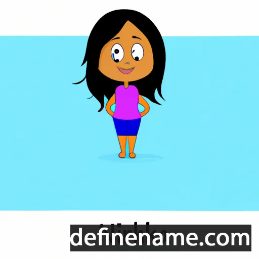 cartoon of the name Niharika