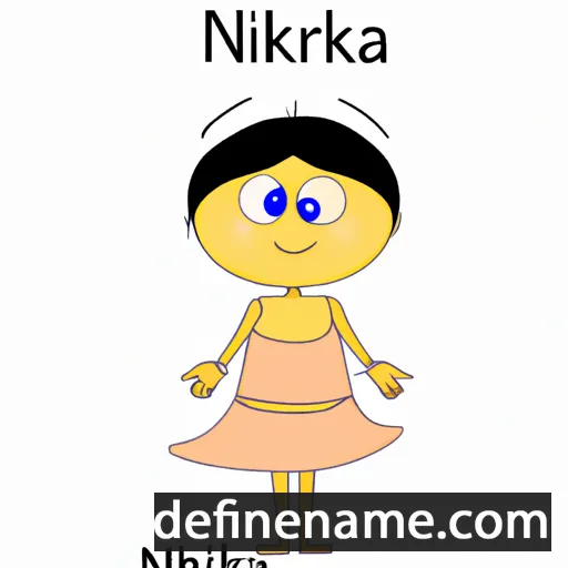 cartoon of the name Niharikaa