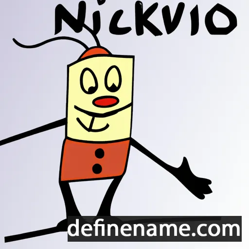 cartoon of the name Nihkolávo