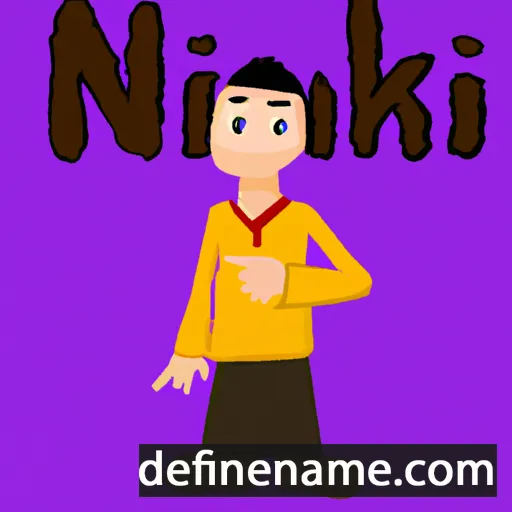 cartoon of the name Nihkul