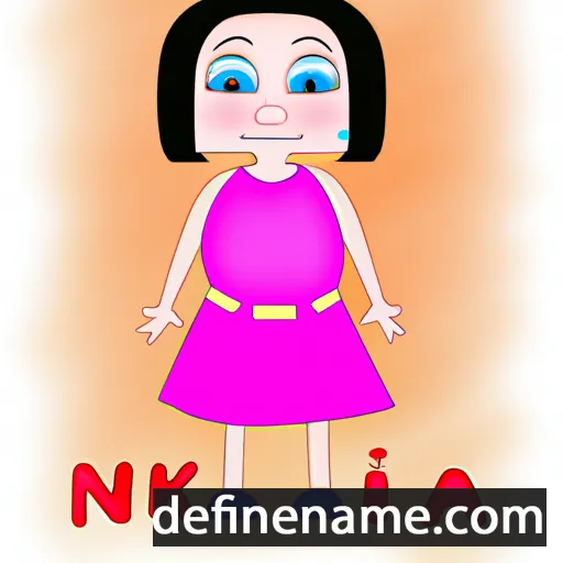 cartoon of the name Nika