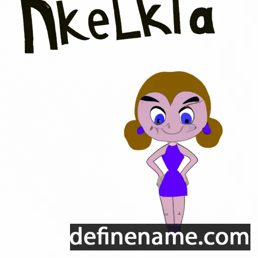 cartoon of the name Nikaela