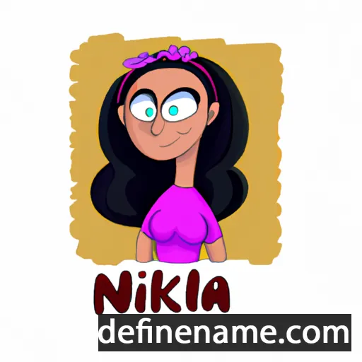 cartoon of the name Nikaila