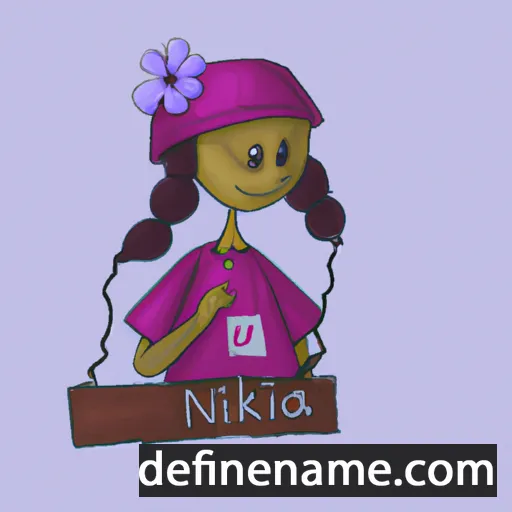 cartoon of the name Nikala