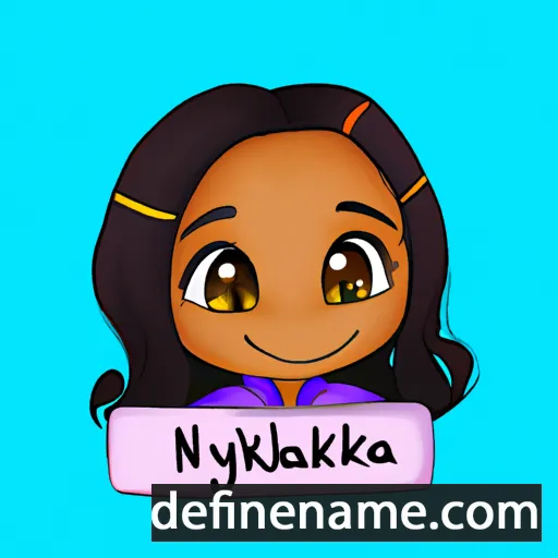 cartoon of the name Nikayla