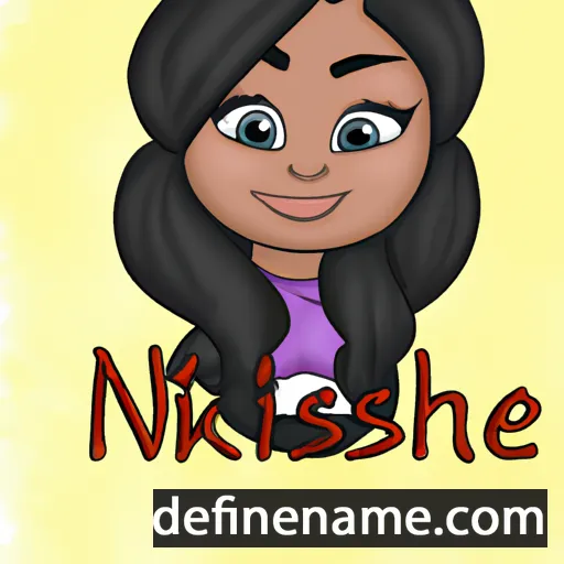 cartoon of the name Nikesha