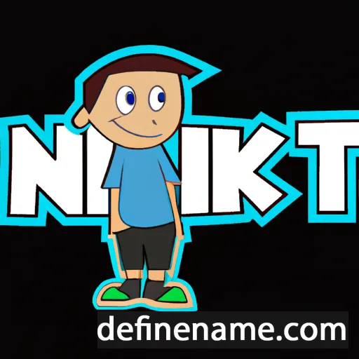 cartoon of the name Niket