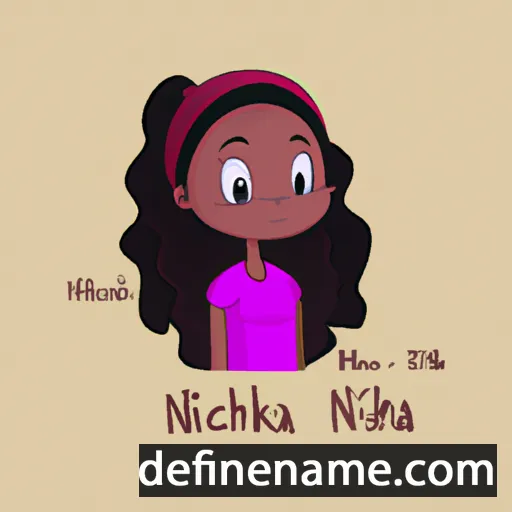 cartoon of the name Nikiah