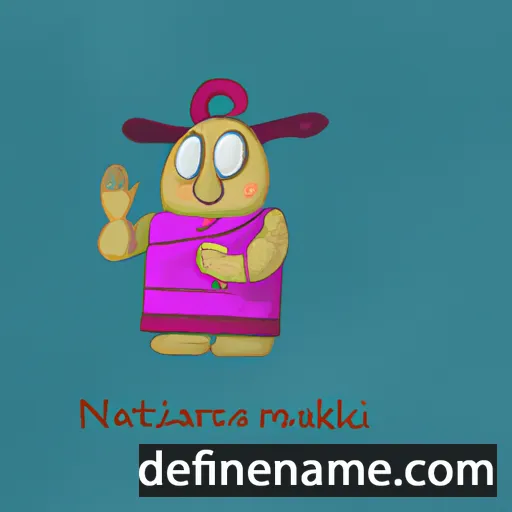 cartoon of the name Nikkalmati