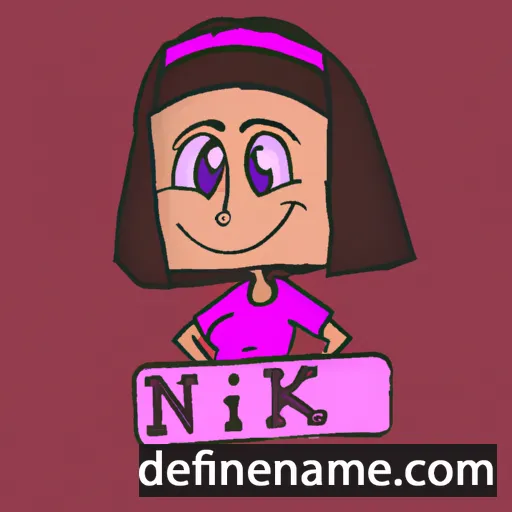 cartoon of the name Nikki