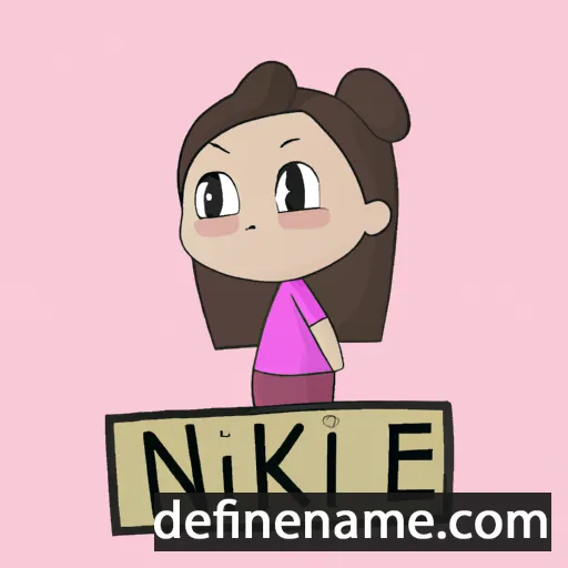 cartoon of the name Nikkie