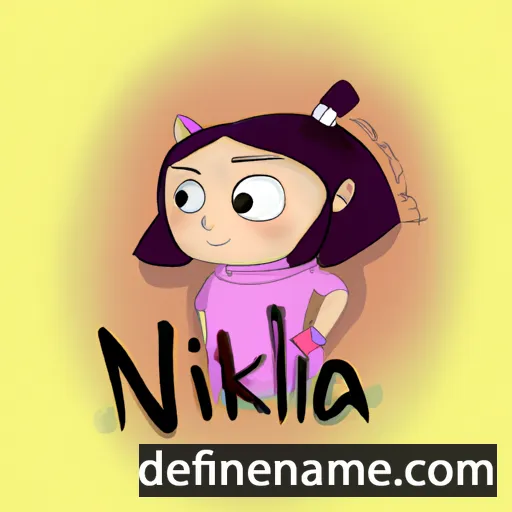 cartoon of the name Nikkita