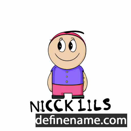 cartoon of the name Nikkolas