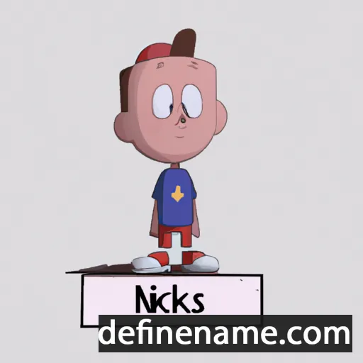 cartoon of the name Niklaas