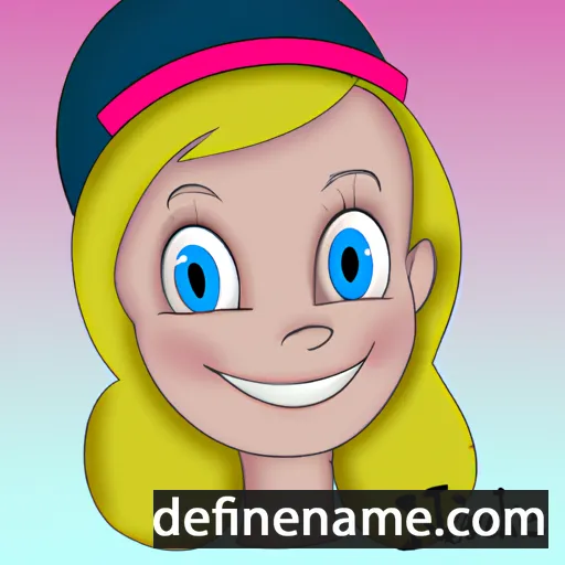 cartoon of the name Nikoline