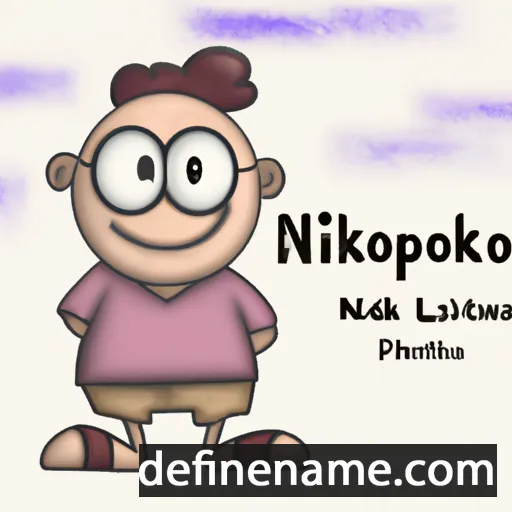 cartoon of the name Nikopolitianos