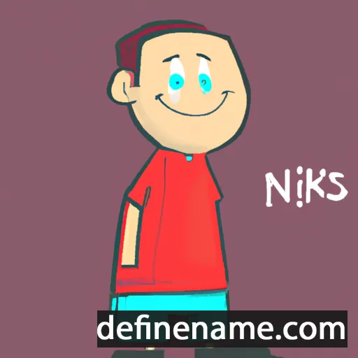 cartoon of the name Niks