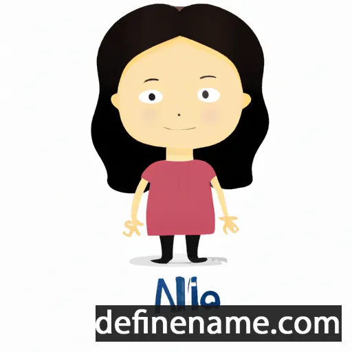 cartoon of the name Nila