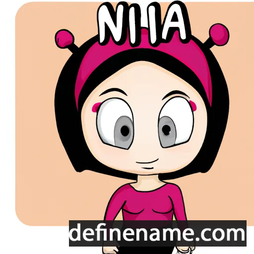 cartoon of the name Nila