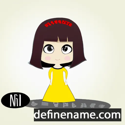 cartoon of the name Nila