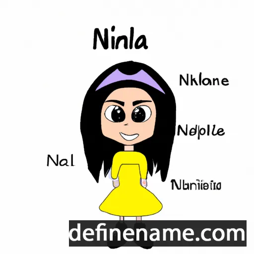 cartoon of the name Niliana