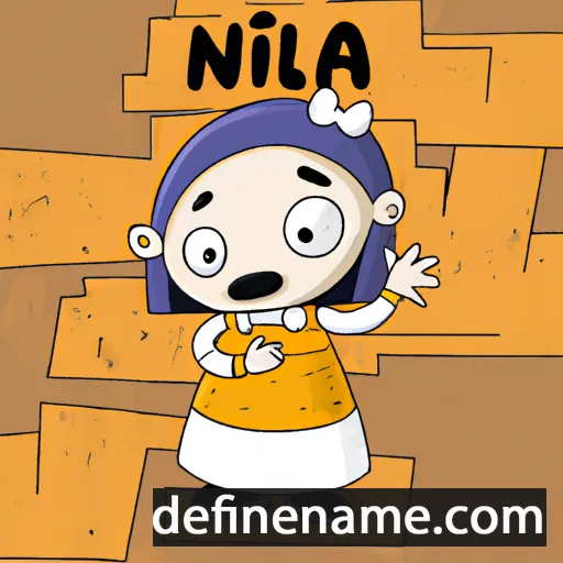 cartoon of the name Nillá