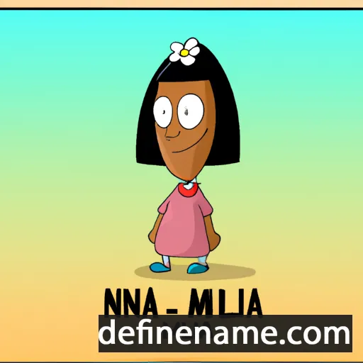 cartoon of the name Nilma