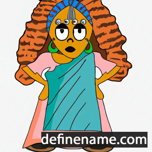 cartoon of the name Nilushi