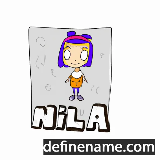 cartoon of the name Nilza