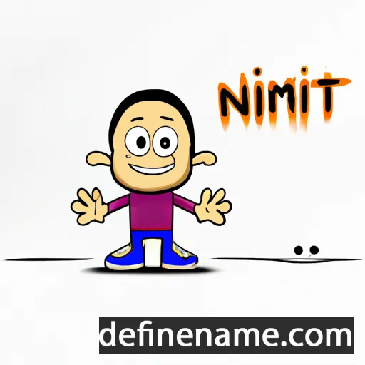 cartoon of the name Nimit