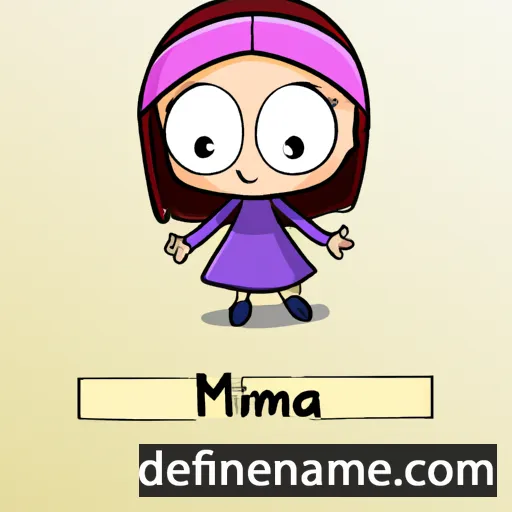 cartoon of the name Nimra