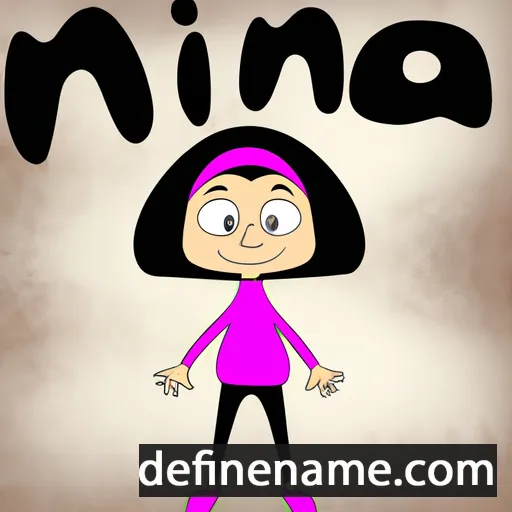 cartoon of the name Nina