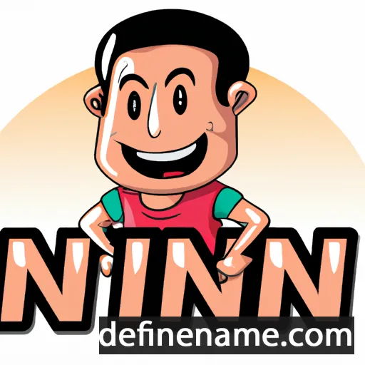 cartoon of the name Ninan