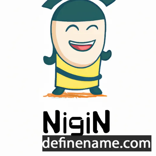 cartoon of the name Ningan