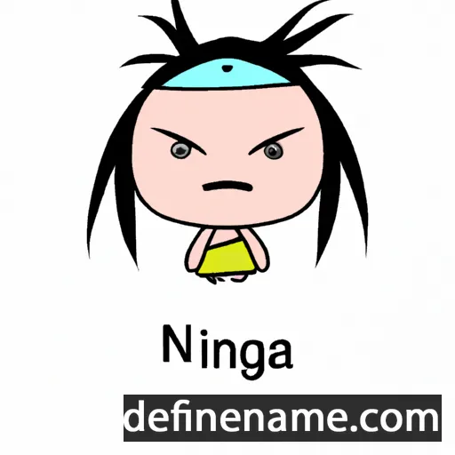 cartoon of the name Ningba