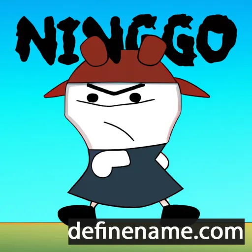 cartoon of the name Ningioĸ