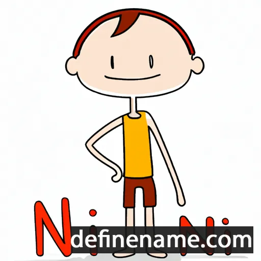 cartoon of the name Ninh