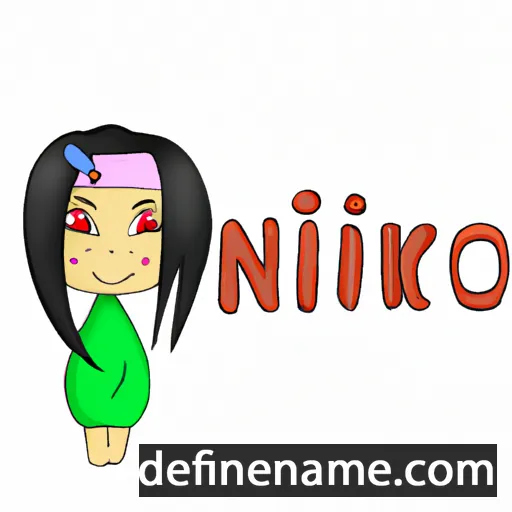 cartoon of the name Niniko