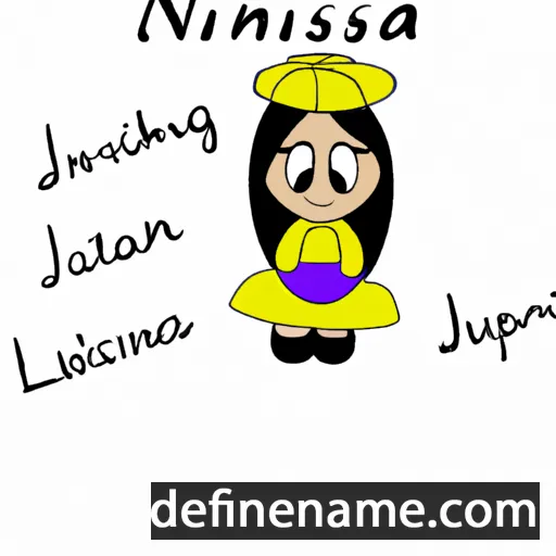 cartoon of the name Ninisina