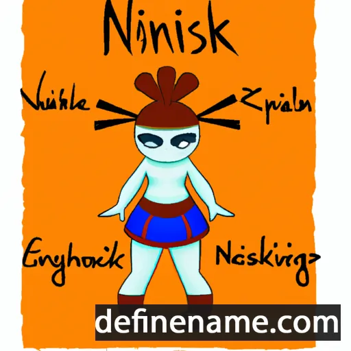 cartoon of the name Ninkasi