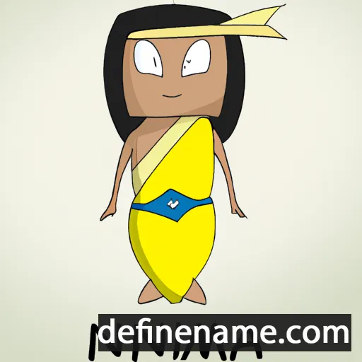 cartoon of the name Ninmah