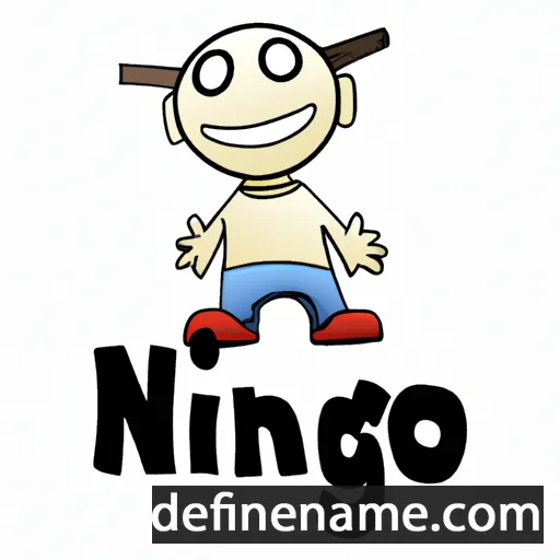 cartoon of the name Ninog