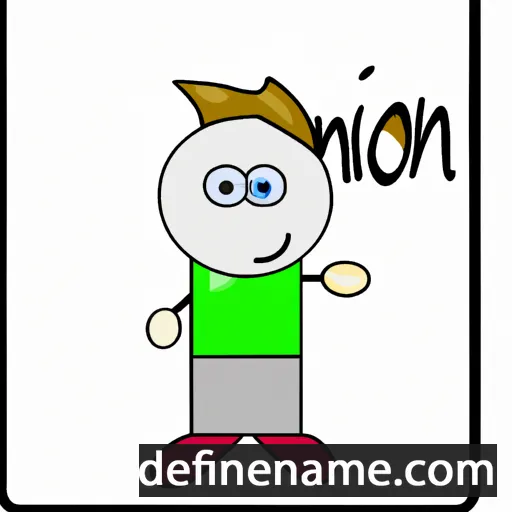 cartoon of the name Nion