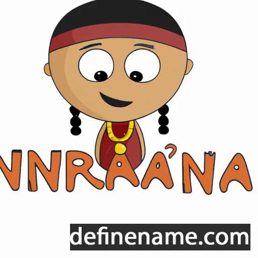 cartoon of the name Niranjana