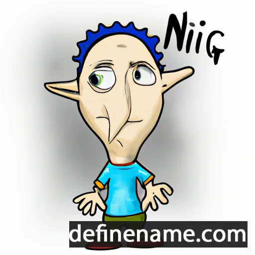 cartoon of the name Nirliq